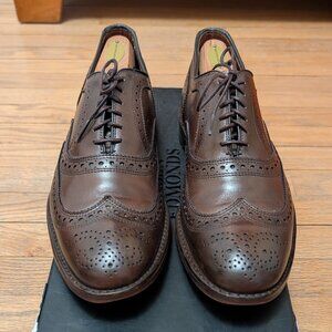 Allen Edmonds McAllister Brown (6216) Wing Tip Oxfords 9.5 D *Box/Bag/Trees *